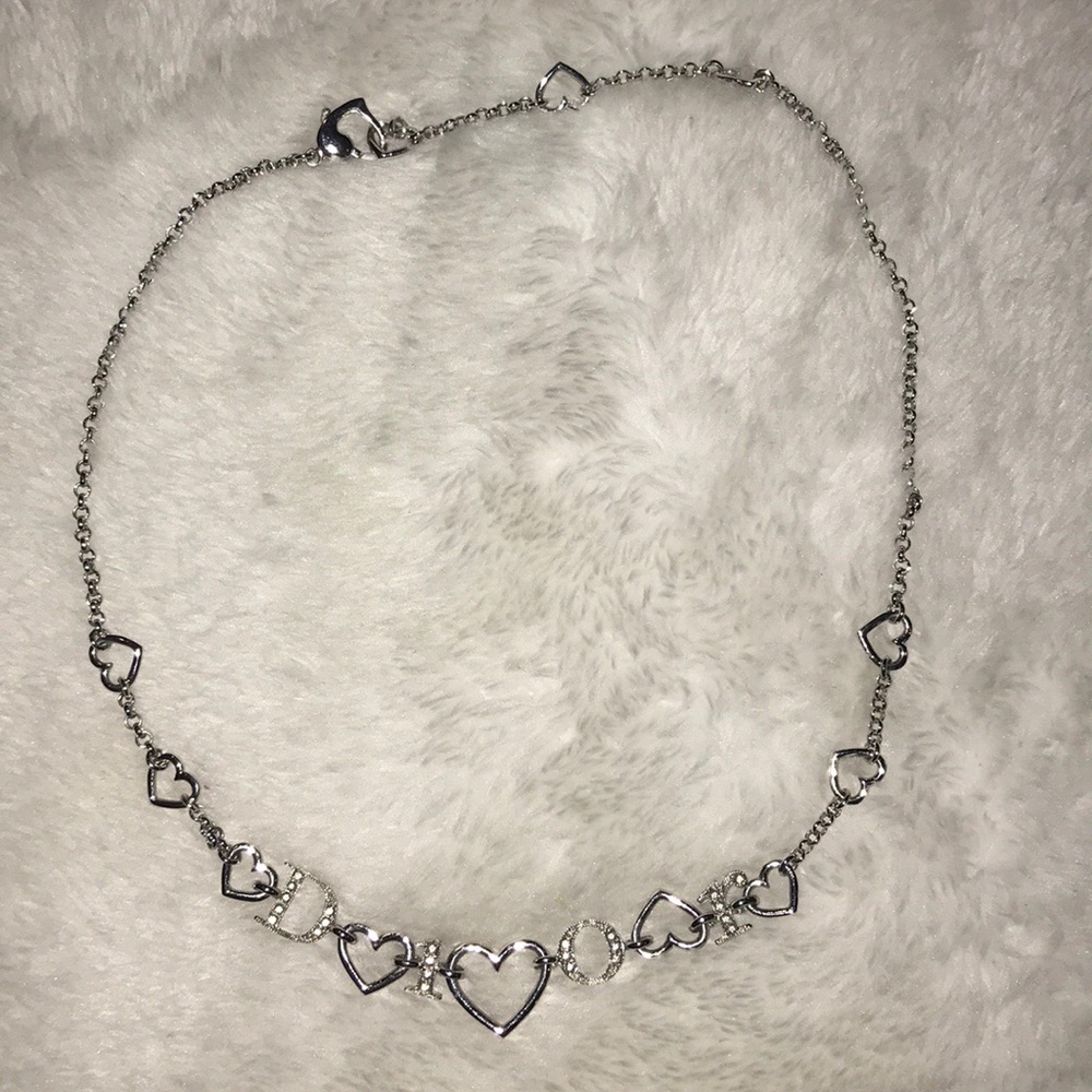 Dior heart necklace